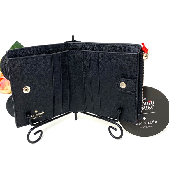 Kate ♠️Spade & Disney Minnie Mouse Adalyn Black Le - Picture 2 of 7